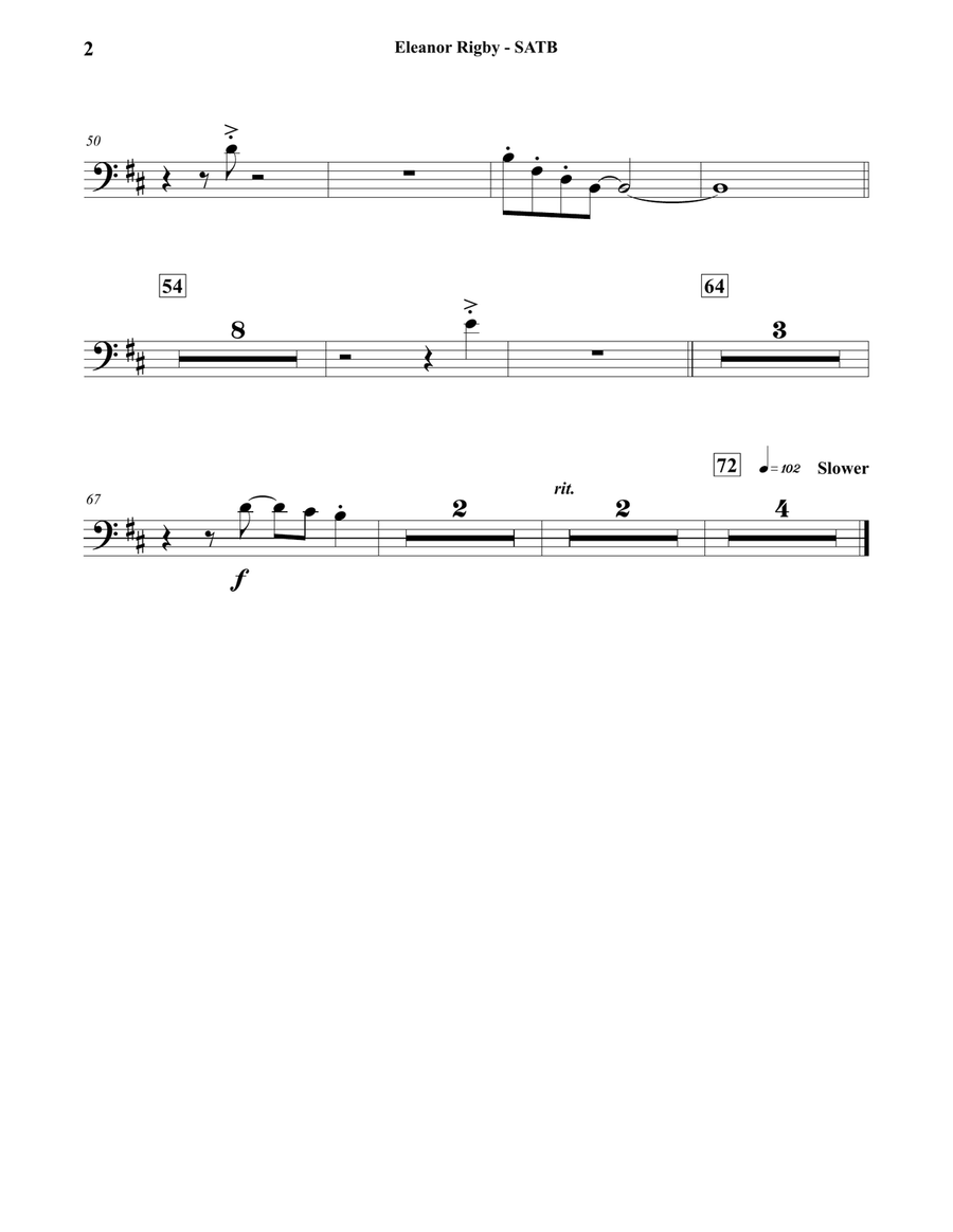 Eleanor Rigby Concert Band scores gallery preview page 4