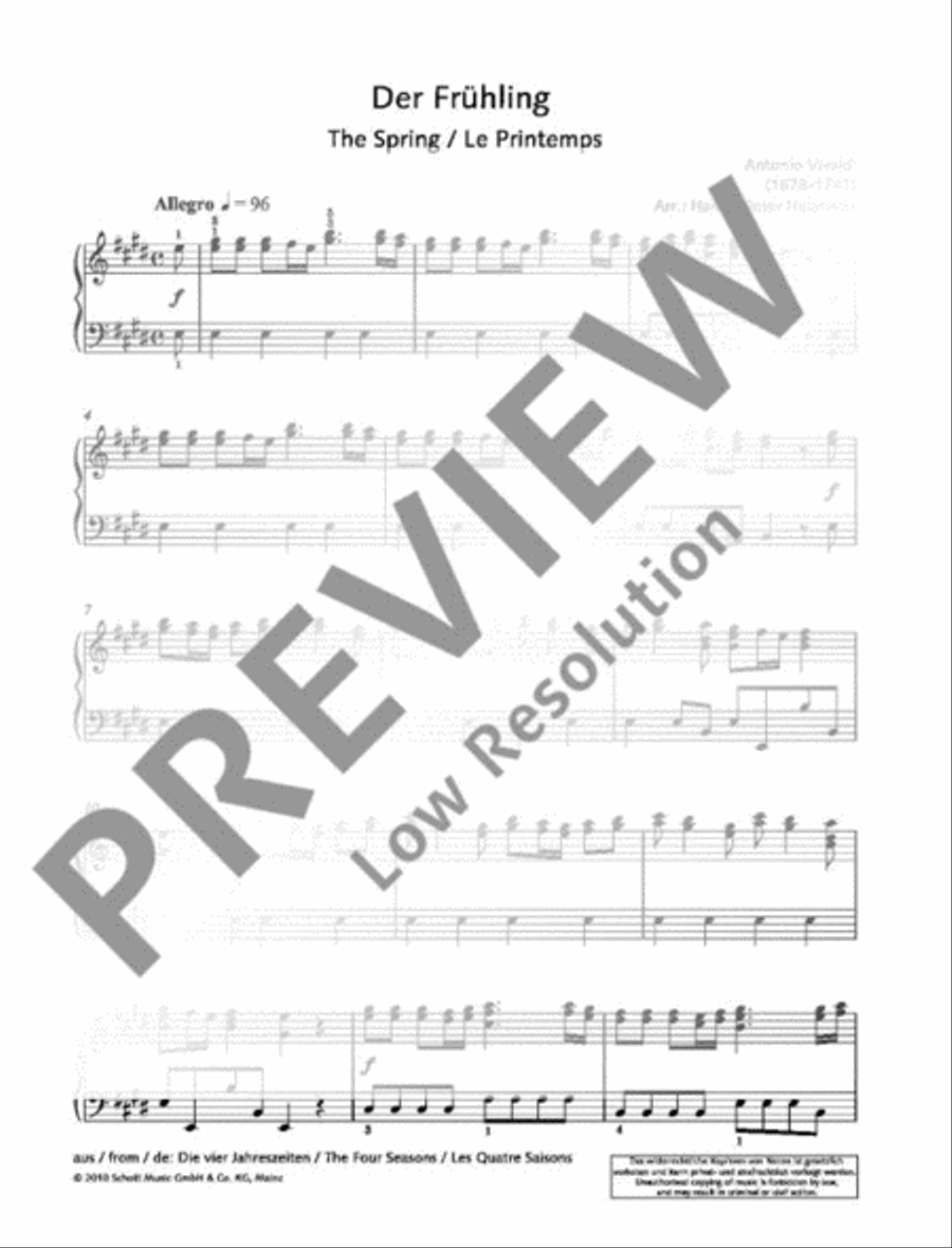 The Spring Piano Solo scores gallery preview page 2