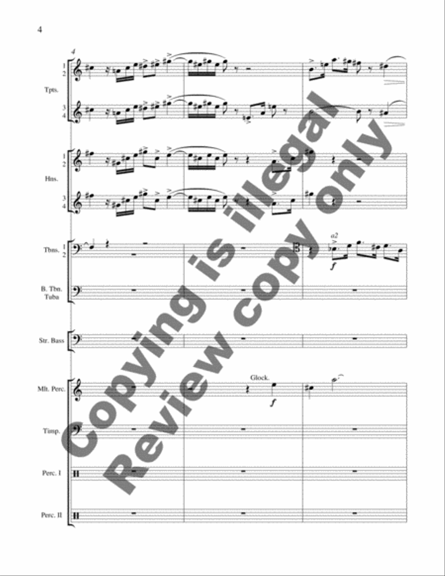 Fanfare with Interludes Brass Ensemble scores gallery preview page 4