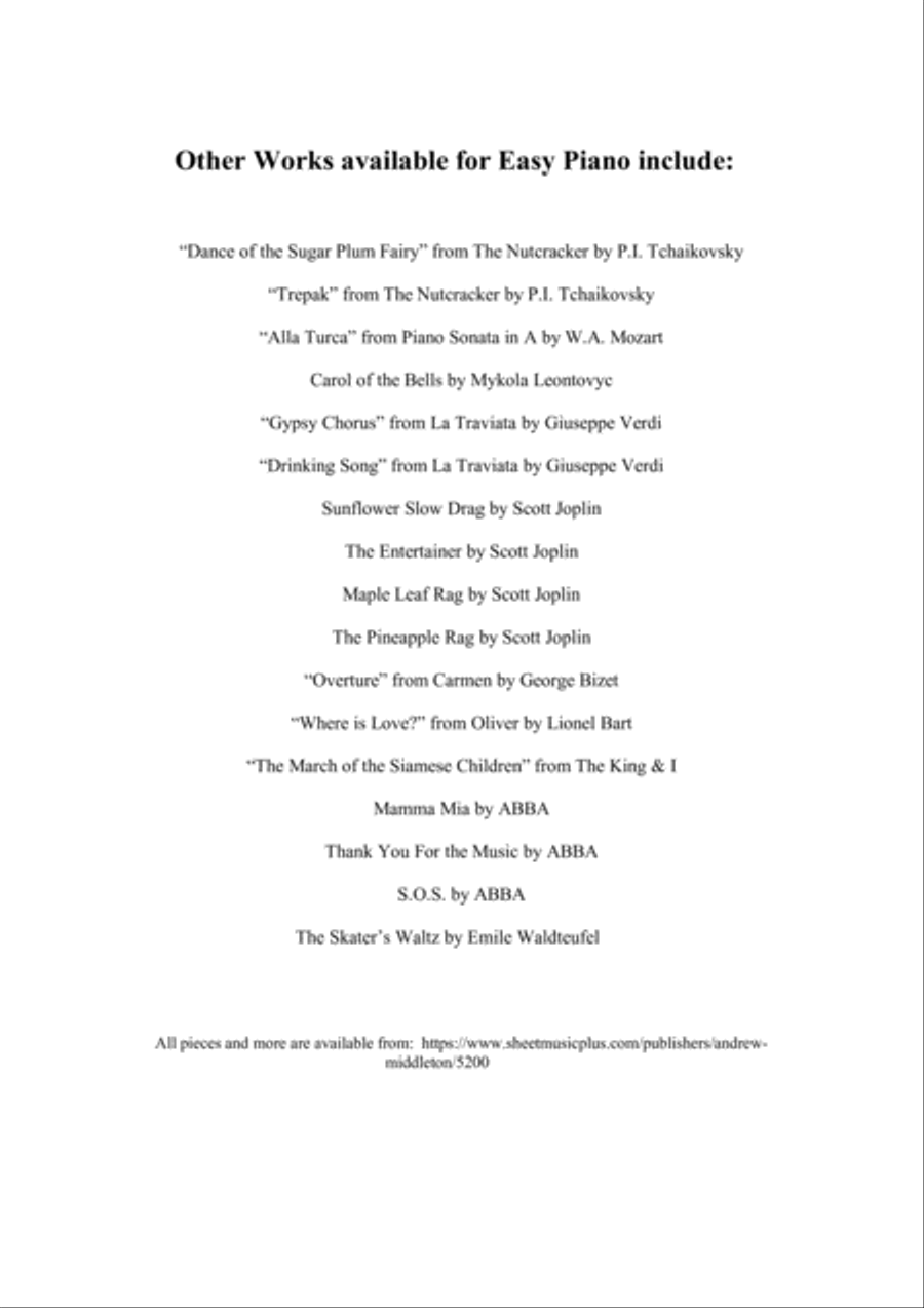 Three Joplin Rags arranged for Easy Piano Solo Easy Piano scores gallery preview page 2