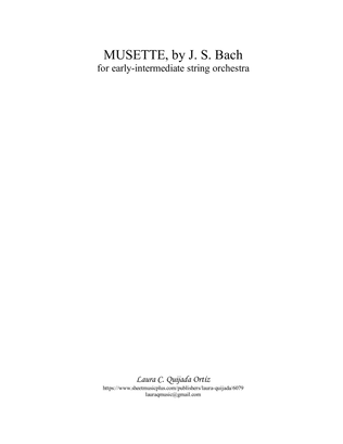 Book cover for Musette, for early-intermediate string orchestra. SCORE & PARTS.