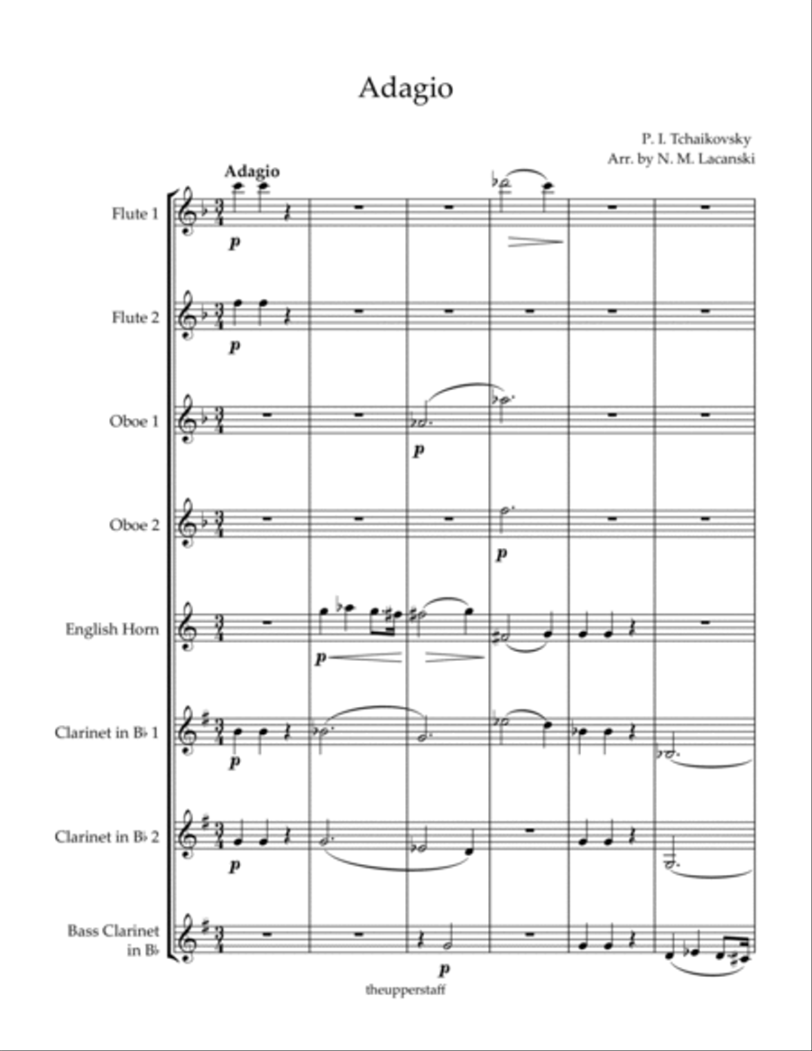 Adagio Woodwind Ensemble scores gallery preview page 2