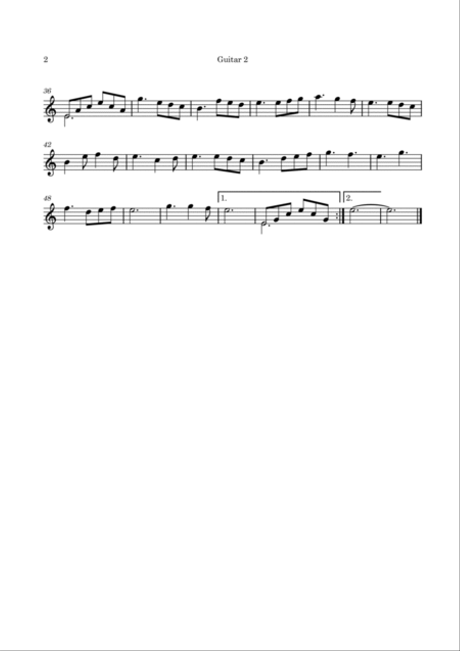 O Holy Night - Easy arrangement for 3 guitars Guitar Ensemble scores gallery preview page 6