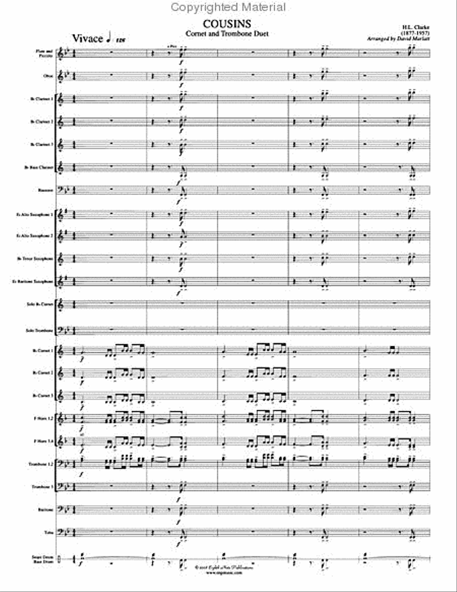Cousins Cousins Concert Band scores gallery preview page 4