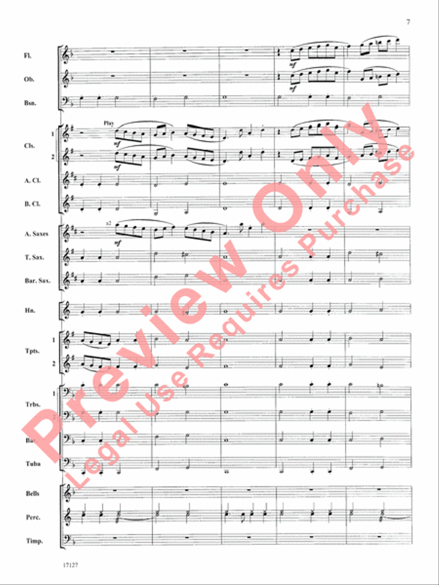 The Earl of Oxford's March Concert Band scores gallery preview page 8