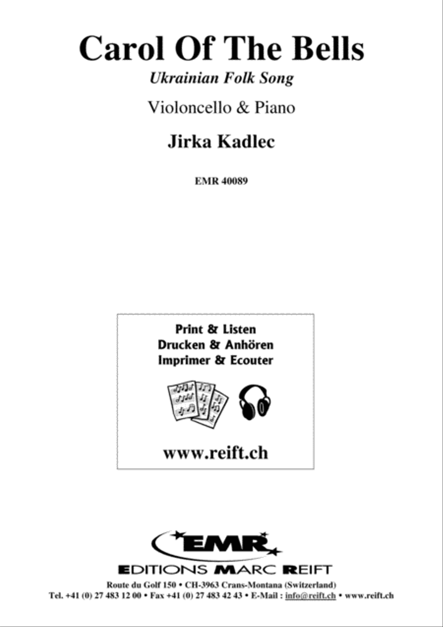 Carol Of The Bells Piano Accompaniment scores gallery preview page 1