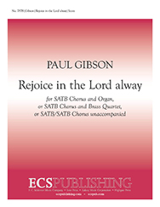 Rejoice in the Lord alway (Full/Choral Score)