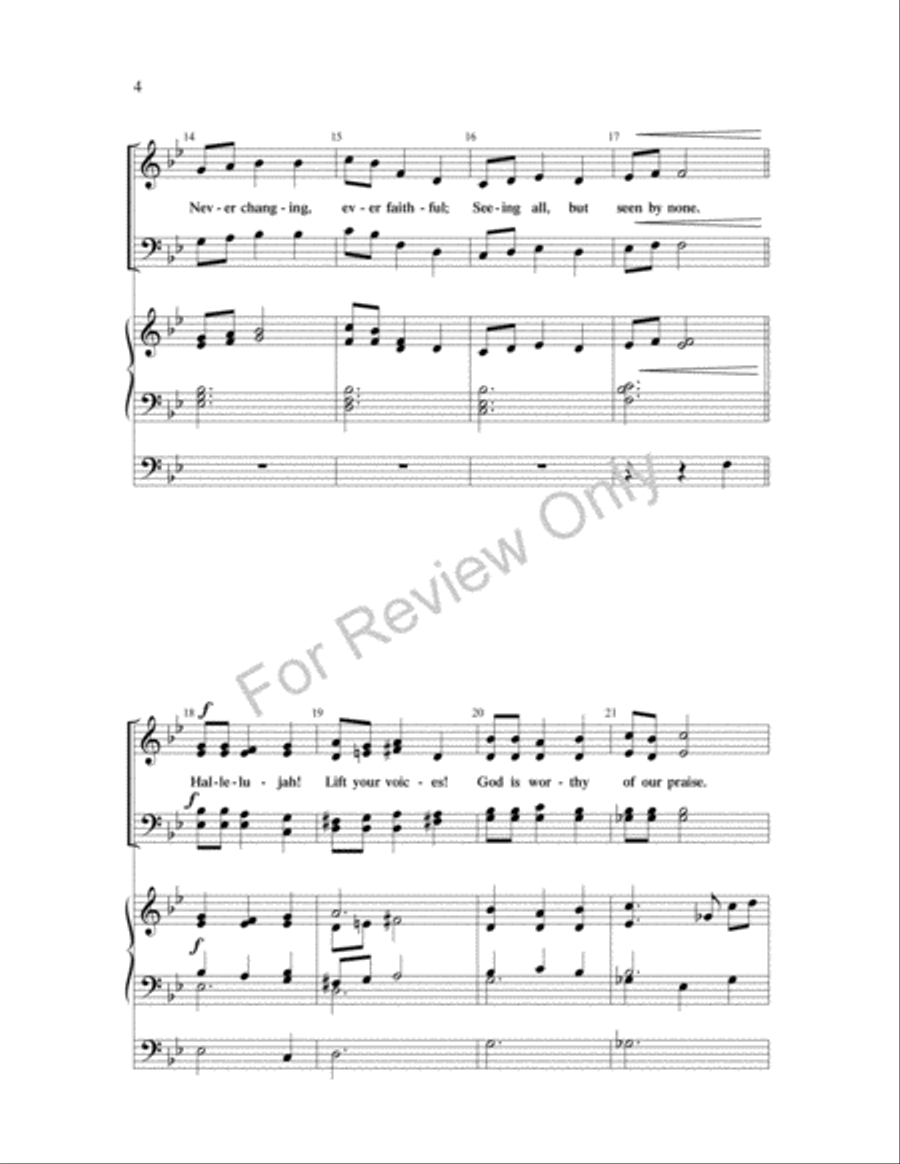 Matchless God of Grace Matchless God of Grace 4-Part scores gallery preview page 4