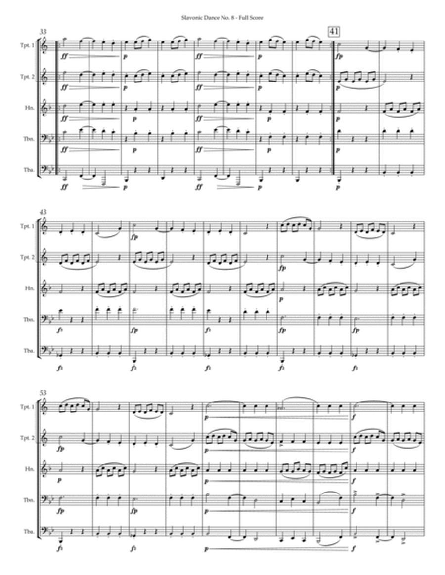 Slavonic Dance No. 8 (arr. for brass quintet) image number null