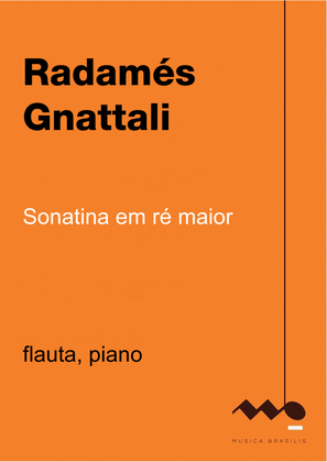 Book cover for Sonatina em re maior