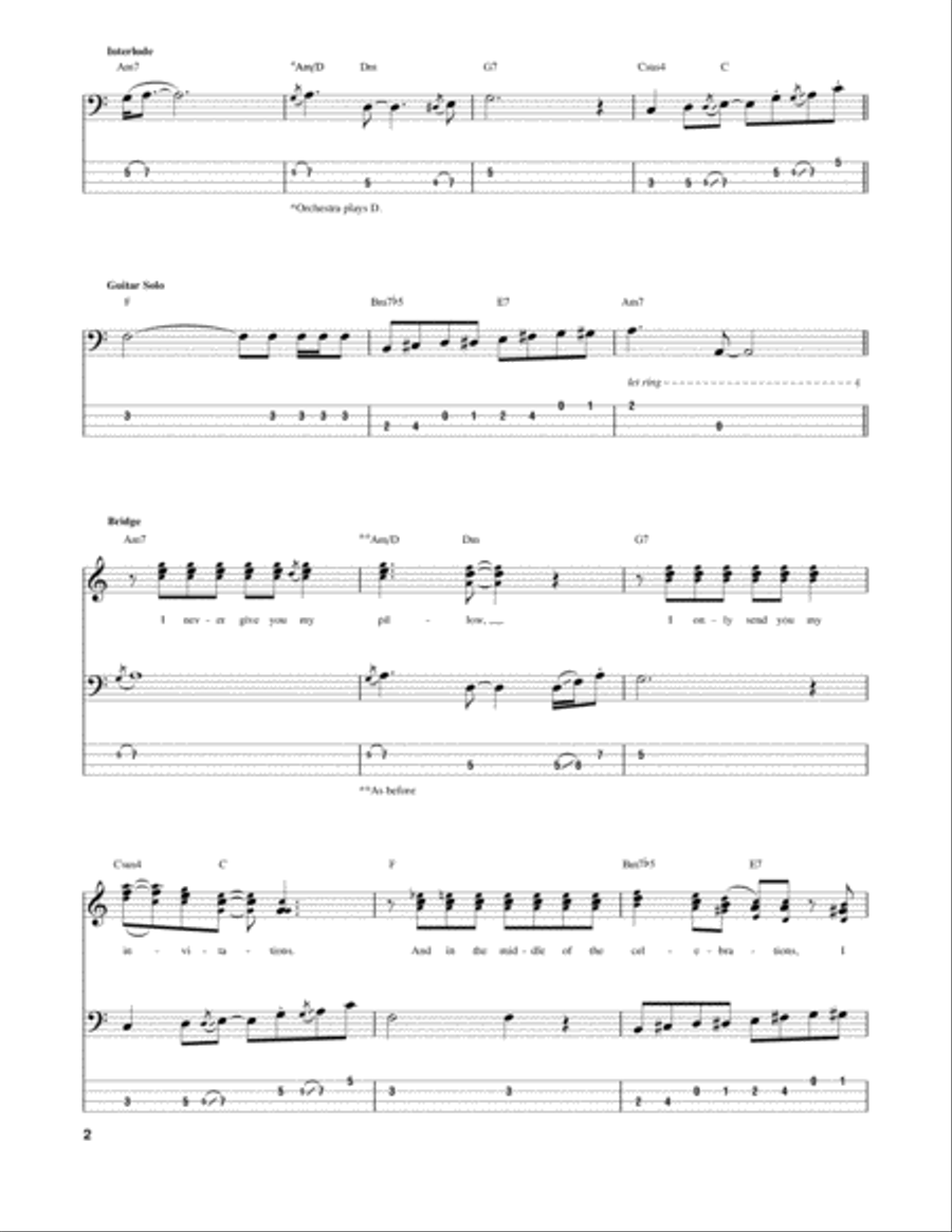 Carry That Weight Carry That Weight Guitar Tablature scores gallery preview page 2