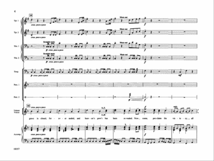 Come, Proclaim the Victory Choir scores gallery preview page 5