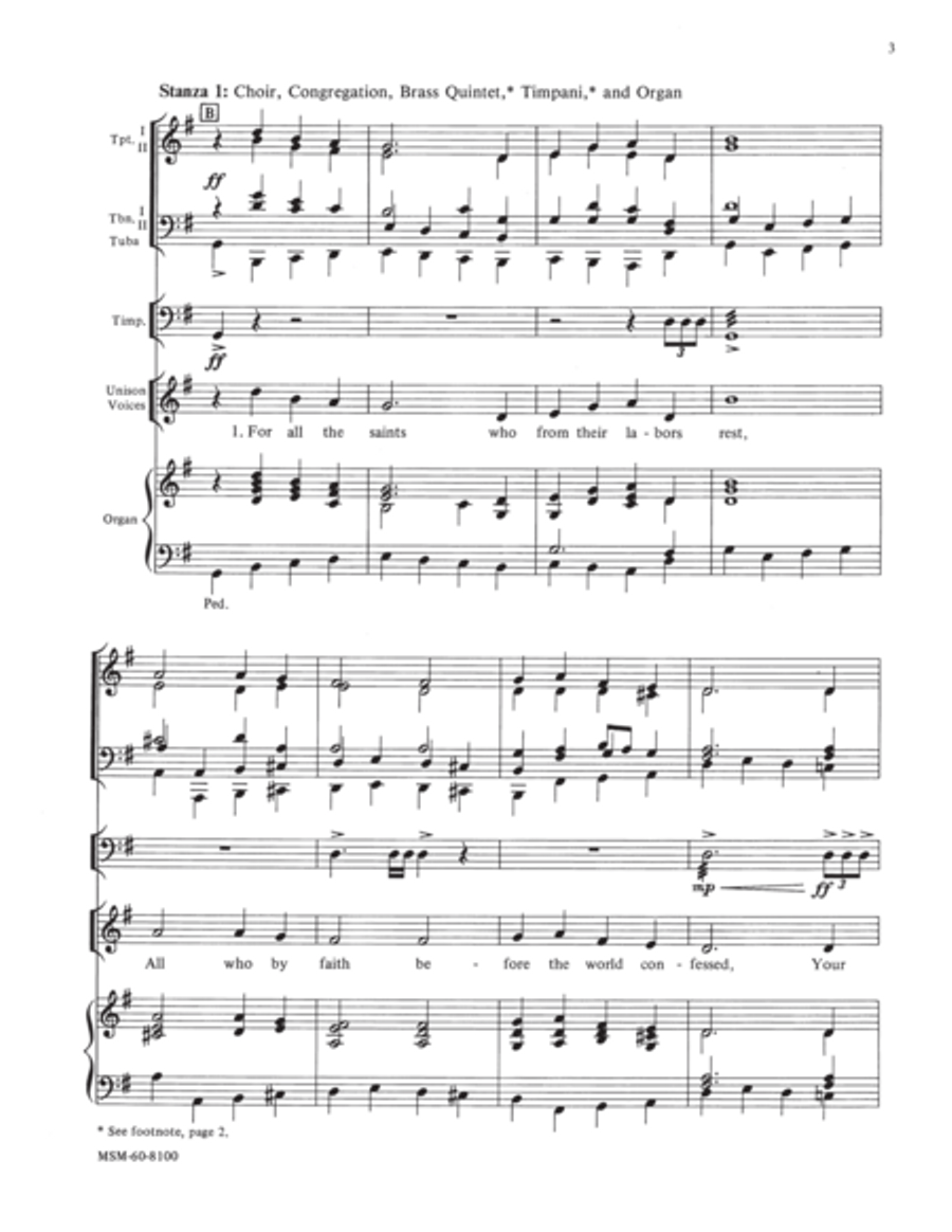 For All the Saints (Full Score) Choir scores gallery preview page 11
