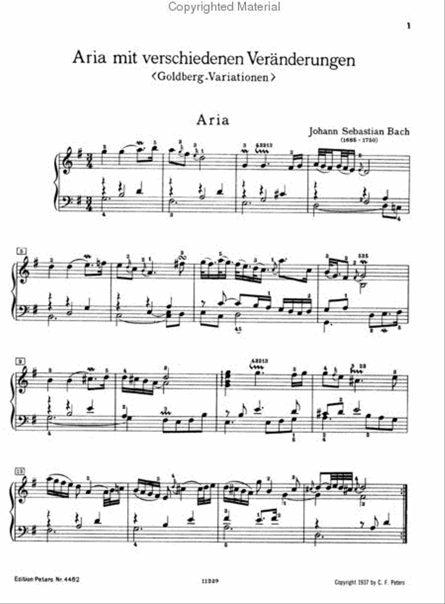 Goldberg Variations Harpsichord scores gallery preview page 4