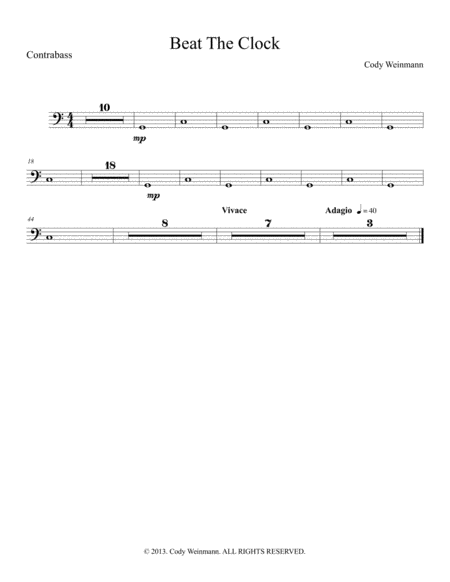 Beat The Clock--For Orchestra (Score and Parts) image number null