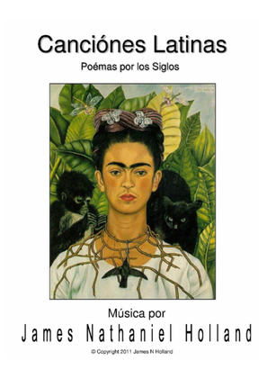 Book cover for Canciones Latinas Latin Songs Art Song Cycle for Soprano in Spanish
