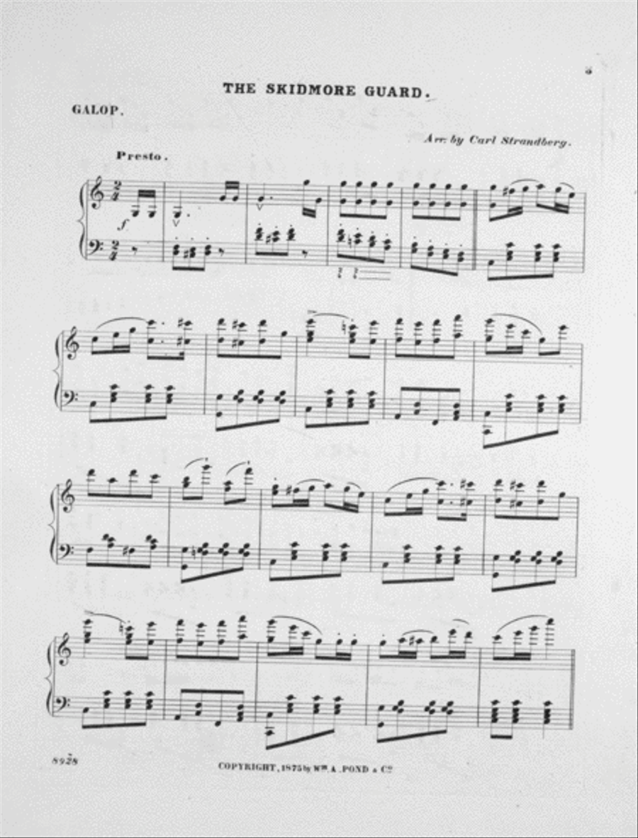 The Immensely Popular Skidmore Guard. Galop Piano Solo scores gallery preview page 2