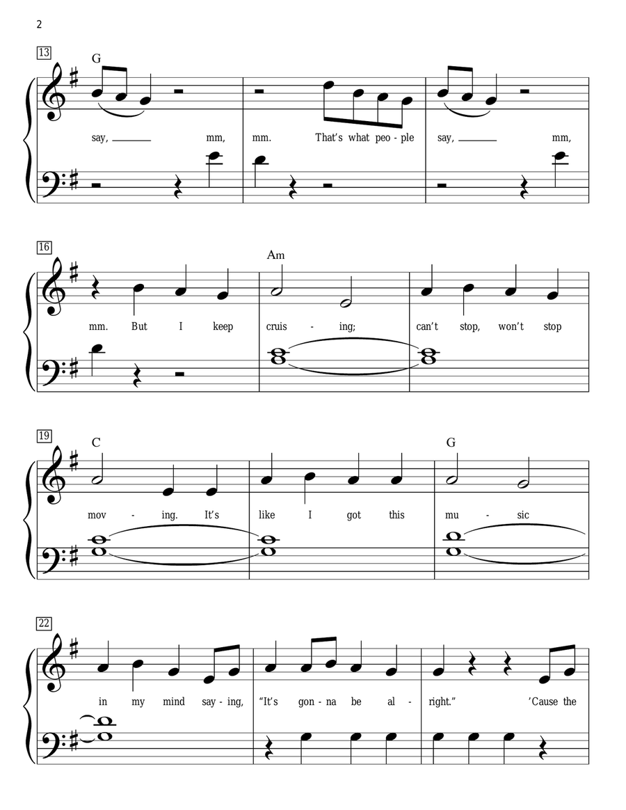 Shake It Off (arr. Phillip Keveren) Easy Piano scores gallery preview page 2