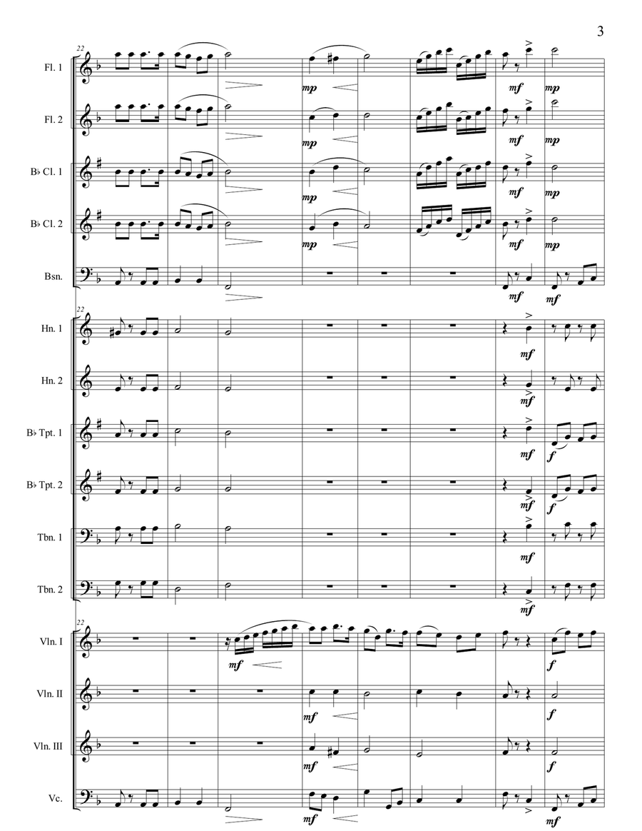 Popurris sobre els temes dels anys 70-80.Partitura general i parts d'orquestra. Full Orchestra scores gallery preview page 3