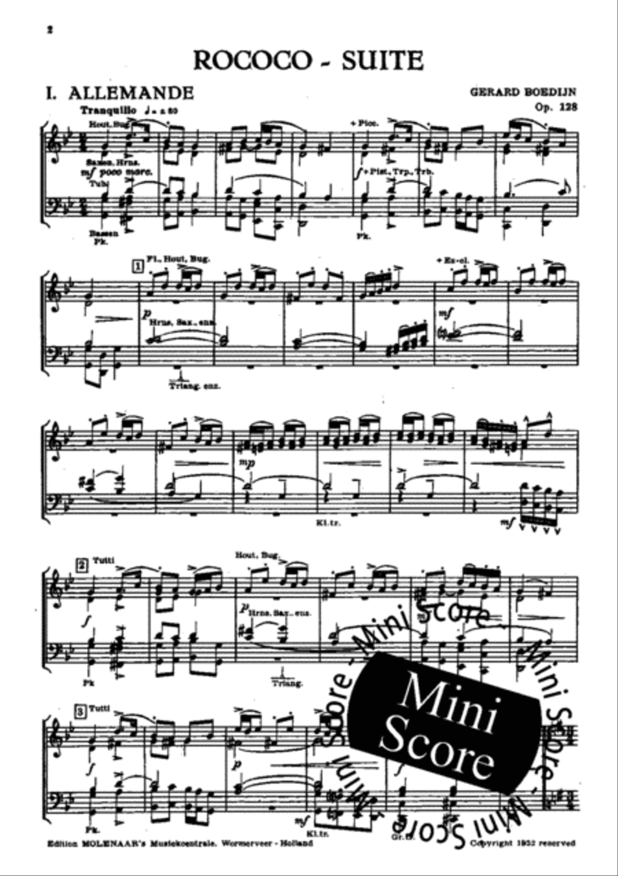 Rococo Suite Rococo Suite Concert Band scores gallery preview page 4