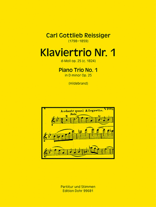 Klaviertrio Nr. 1 d-Moll op. 25 (ca. 1824)