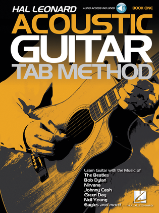 Book cover for Hal Leonard Acoustic Guitar Tab Method – Book 1