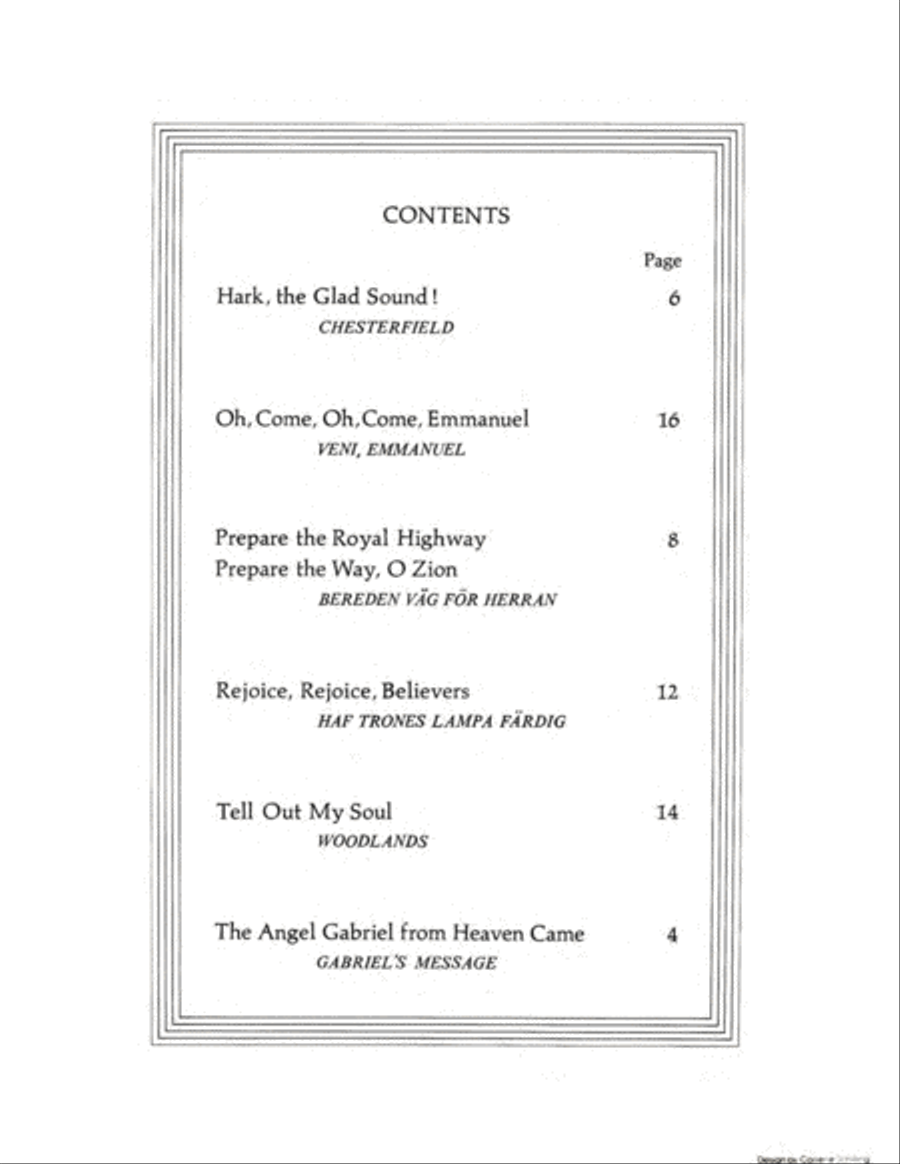 Six Advent Improvisations Organ scores gallery preview page 2