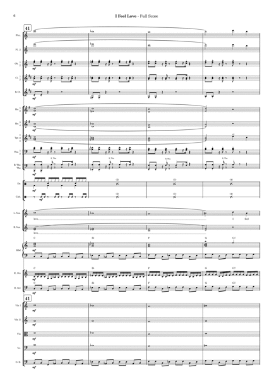 I Feel Love I Feel Love Full Orchestra scores gallery preview page 6