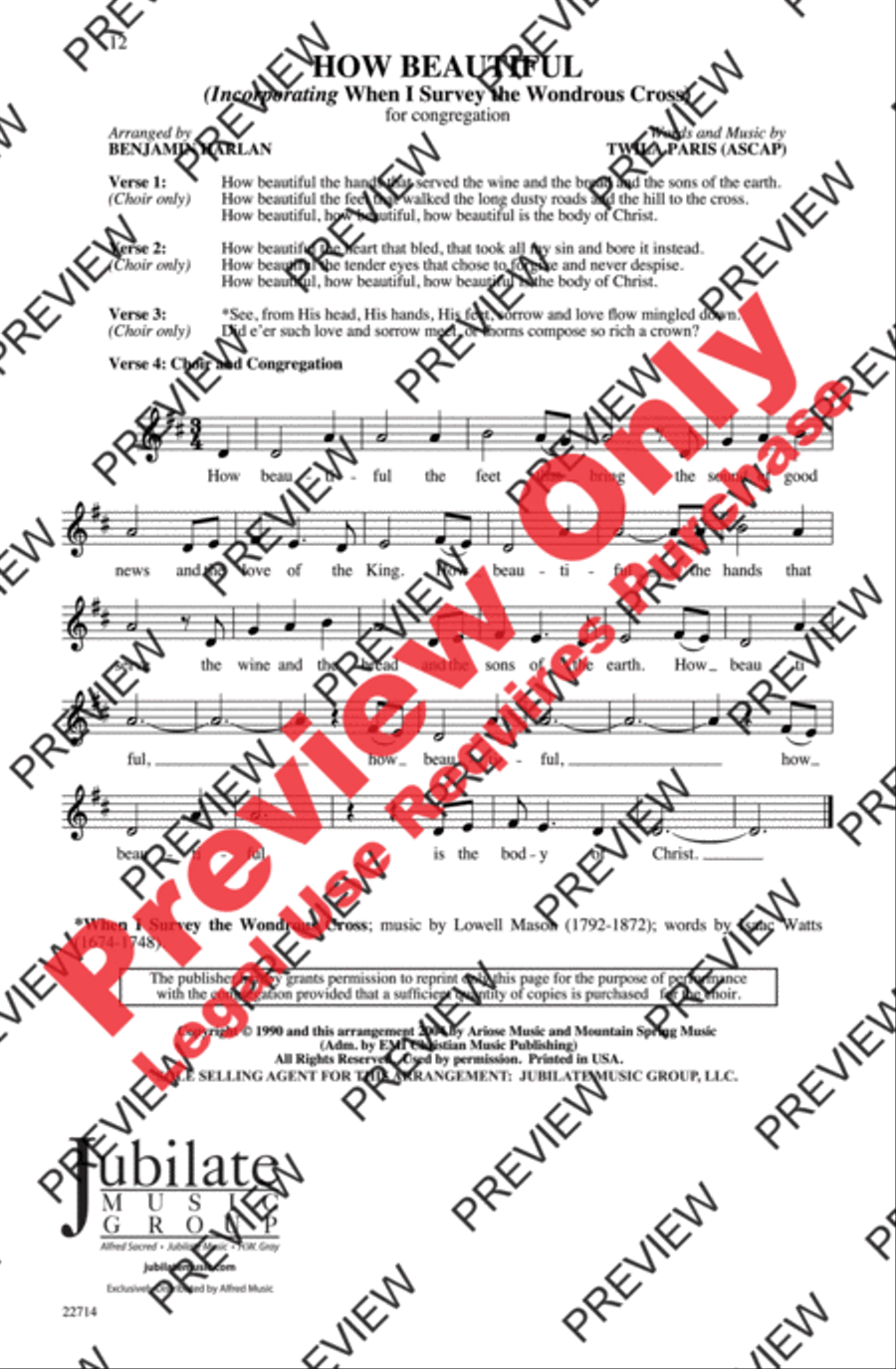 How Beautiful 2-Part scores gallery preview page 11