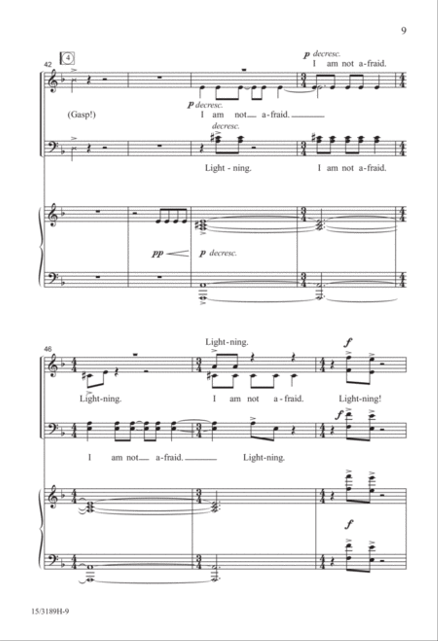 Lightning! 4-Part scores gallery preview page 9