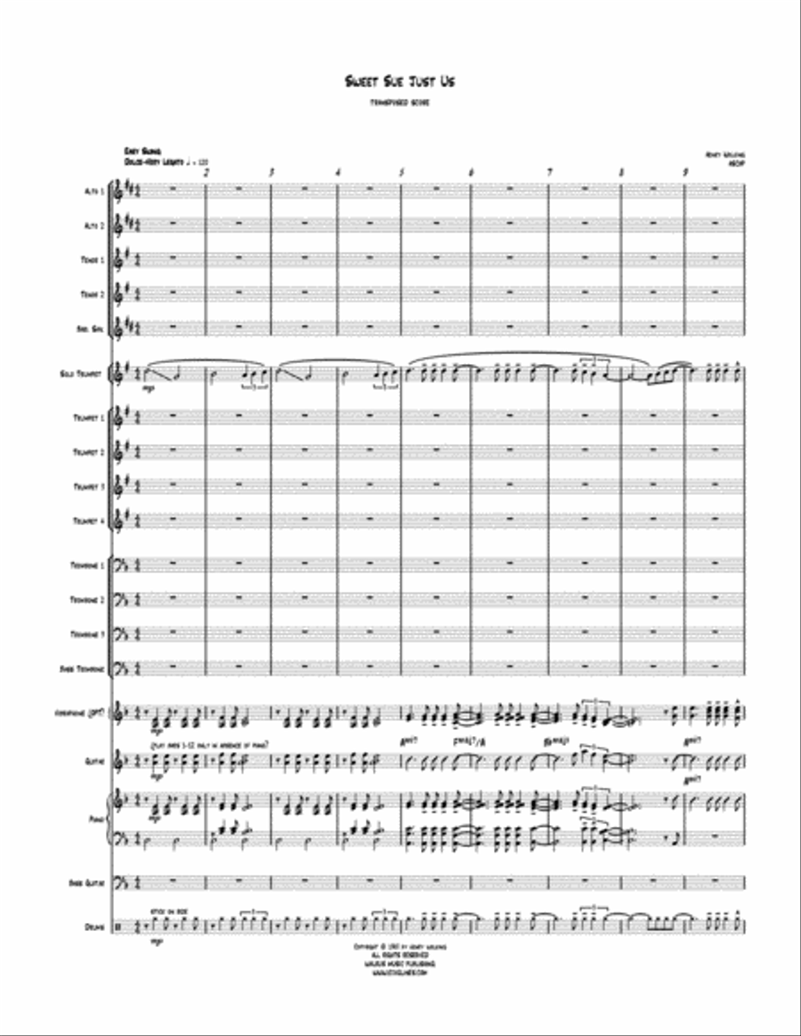 Lyric For A Jazzman Big Band scores gallery preview page 2