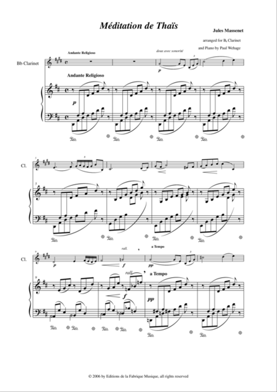 Jules Massenet: Meditation from 