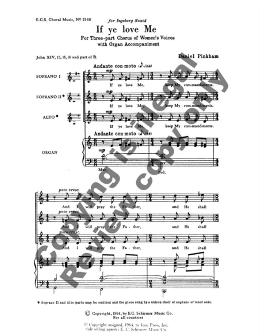 If Ye Love Me If Ye Love Me SSA scores gallery preview page 6
