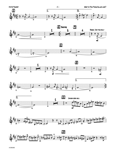 What Is This Thing Called Love? (from Wake Up and Dream): 4th B-flat Trumpet