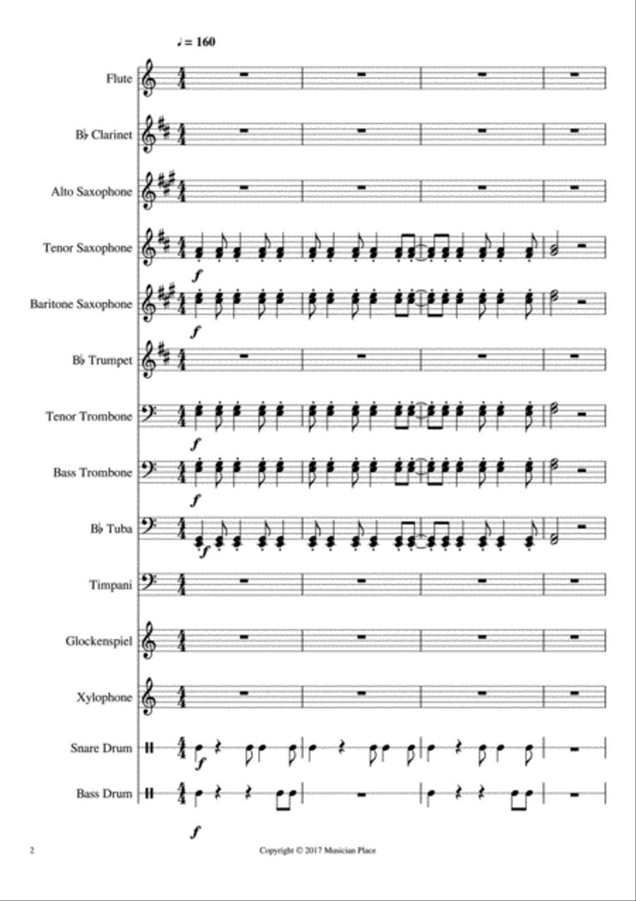 Sunset Large Ensemble scores gallery preview page 2