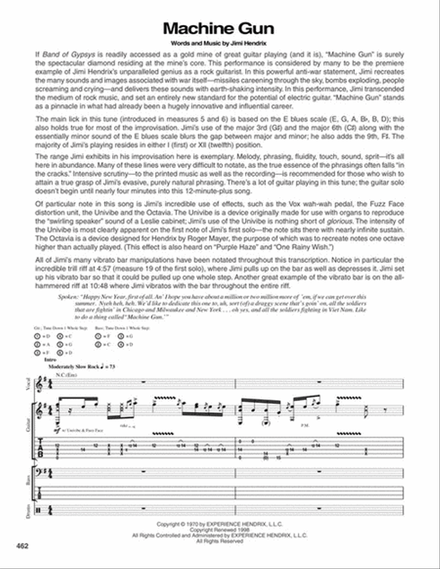 Jimi Hendrix – The Complete Scores Guitar Tablature scores gallery preview page 7