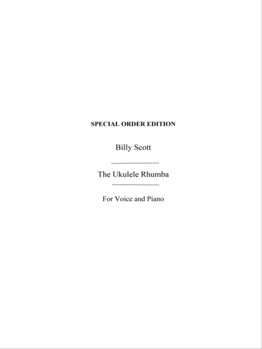The Ukulele Rhumba The Ukulele Rhumba Voice Solo scores gallery preview page 1
