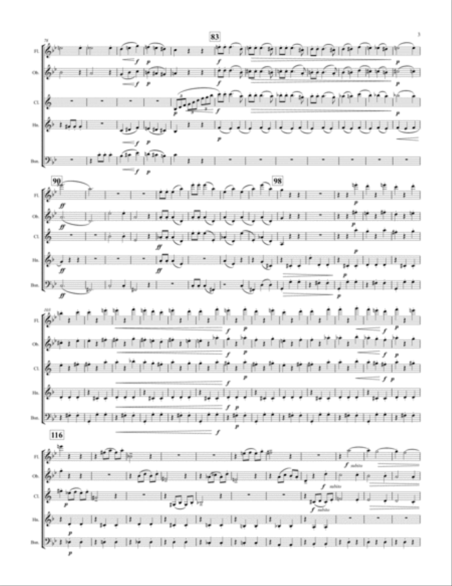Danse Macabre Danse Macabre Woodwind Quintet scores gallery preview page 3
