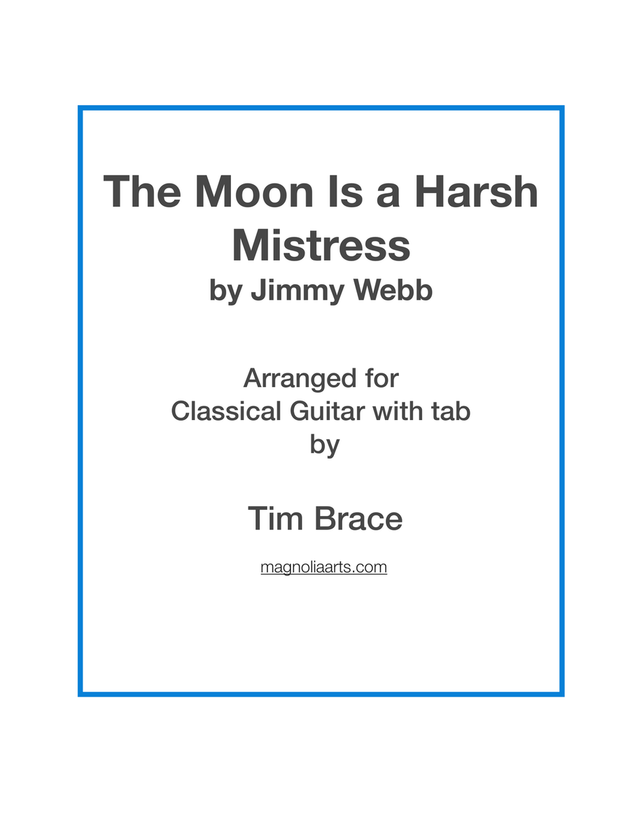 The Moon Is A Harsh Mistress Guitar Tablature scores gallery preview page 1