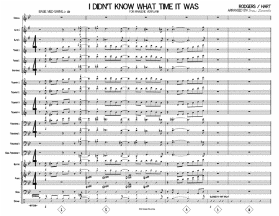 I Didn't Know What Time It Was Small Ensemble scores gallery preview page 1