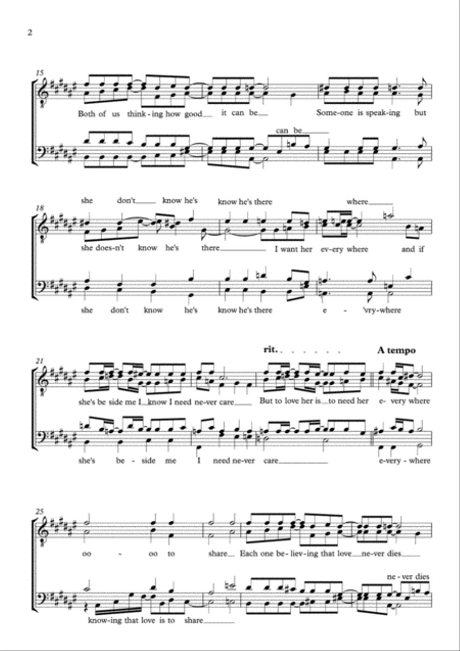 Here, There And Everywhere Small Ensemble scores gallery preview page 2