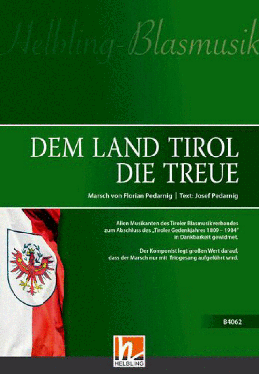 Dem Land Tirol die Treue Concert Band scores gallery preview page 1
