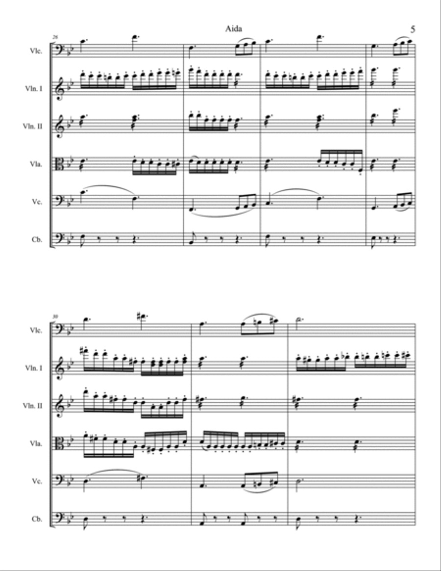 Celeste Aida String Orchestra scores gallery preview page 5