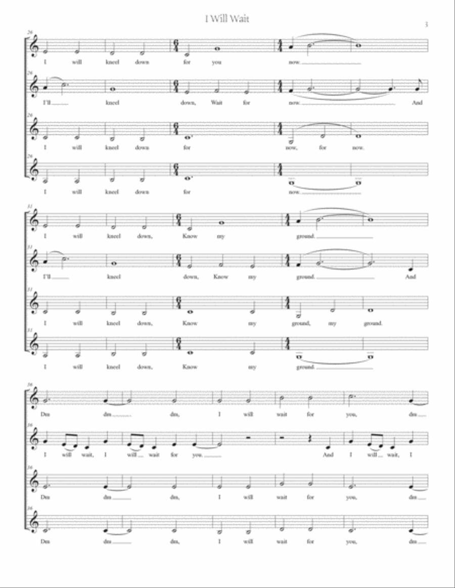 I Will Wait SSAA scores gallery preview page 3