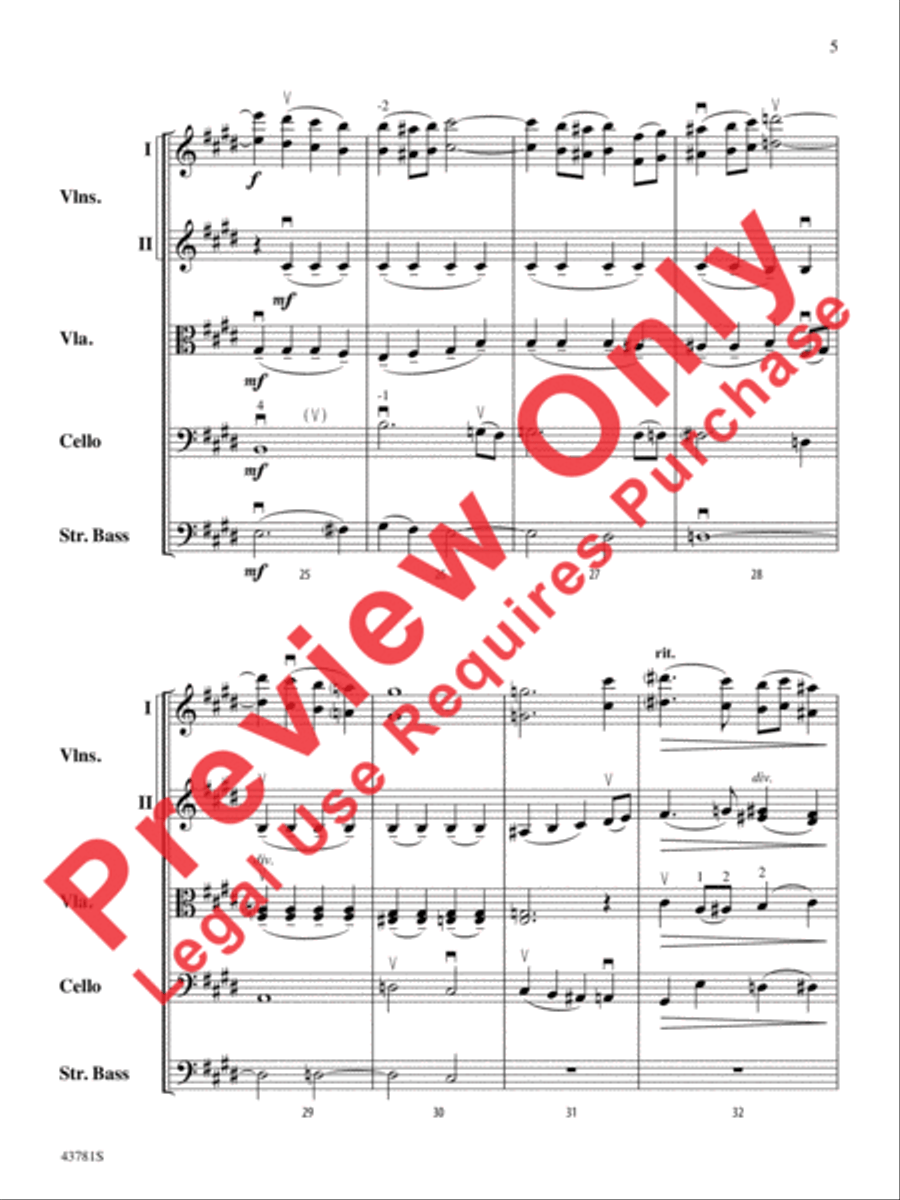 Vocalise Vocalise String Orchestra scores gallery preview page 6