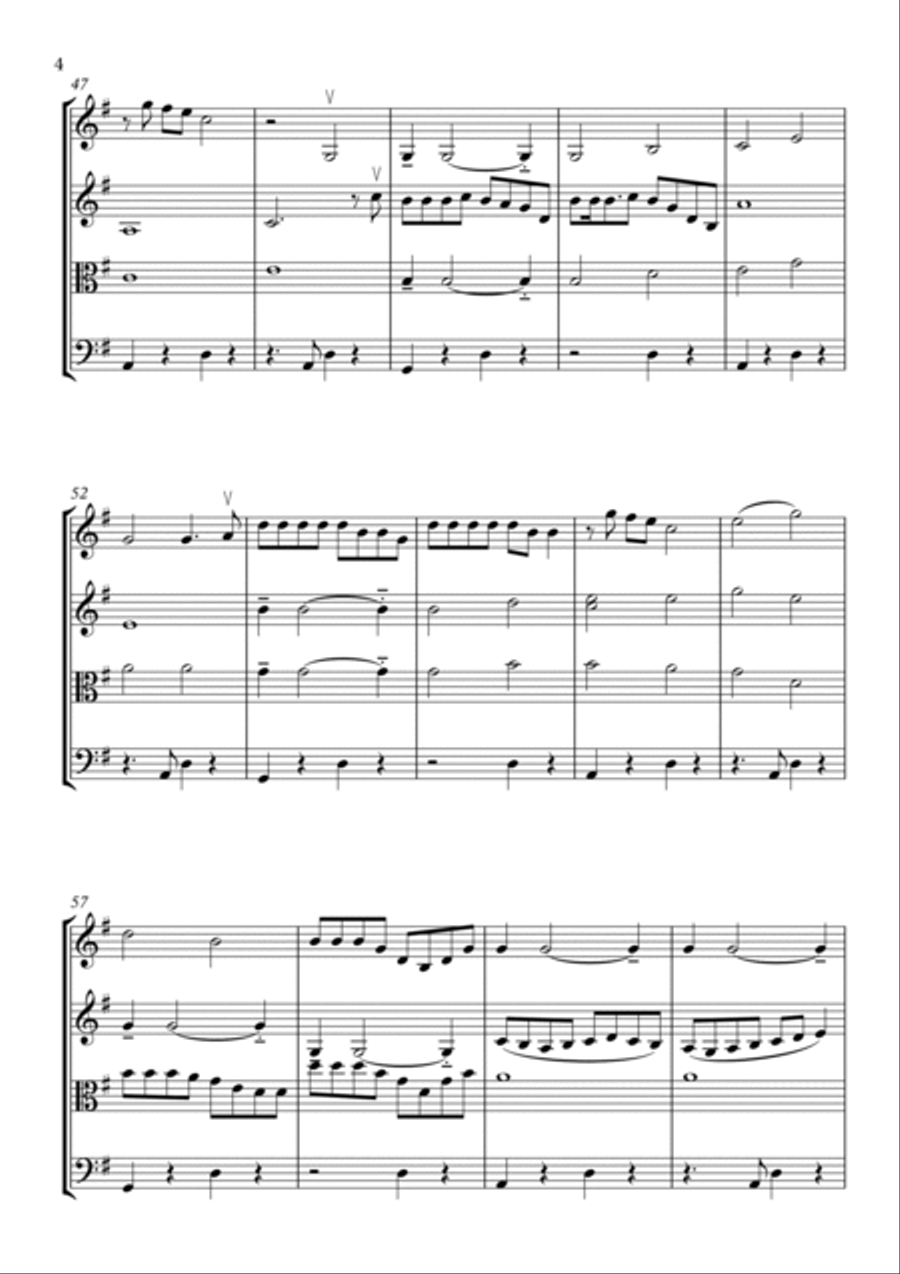 Starlings String Quartet scores gallery preview page 4