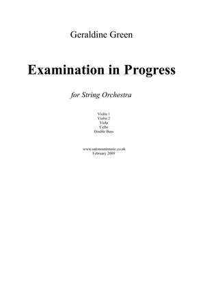 Book cover for Examination In Progress (Standard Arrangement)