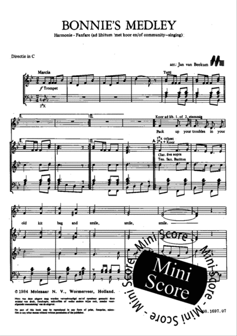 Bonnie's Medley TTBB scores gallery preview page 3