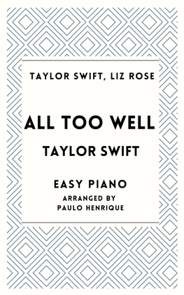 Book cover for All Too Well