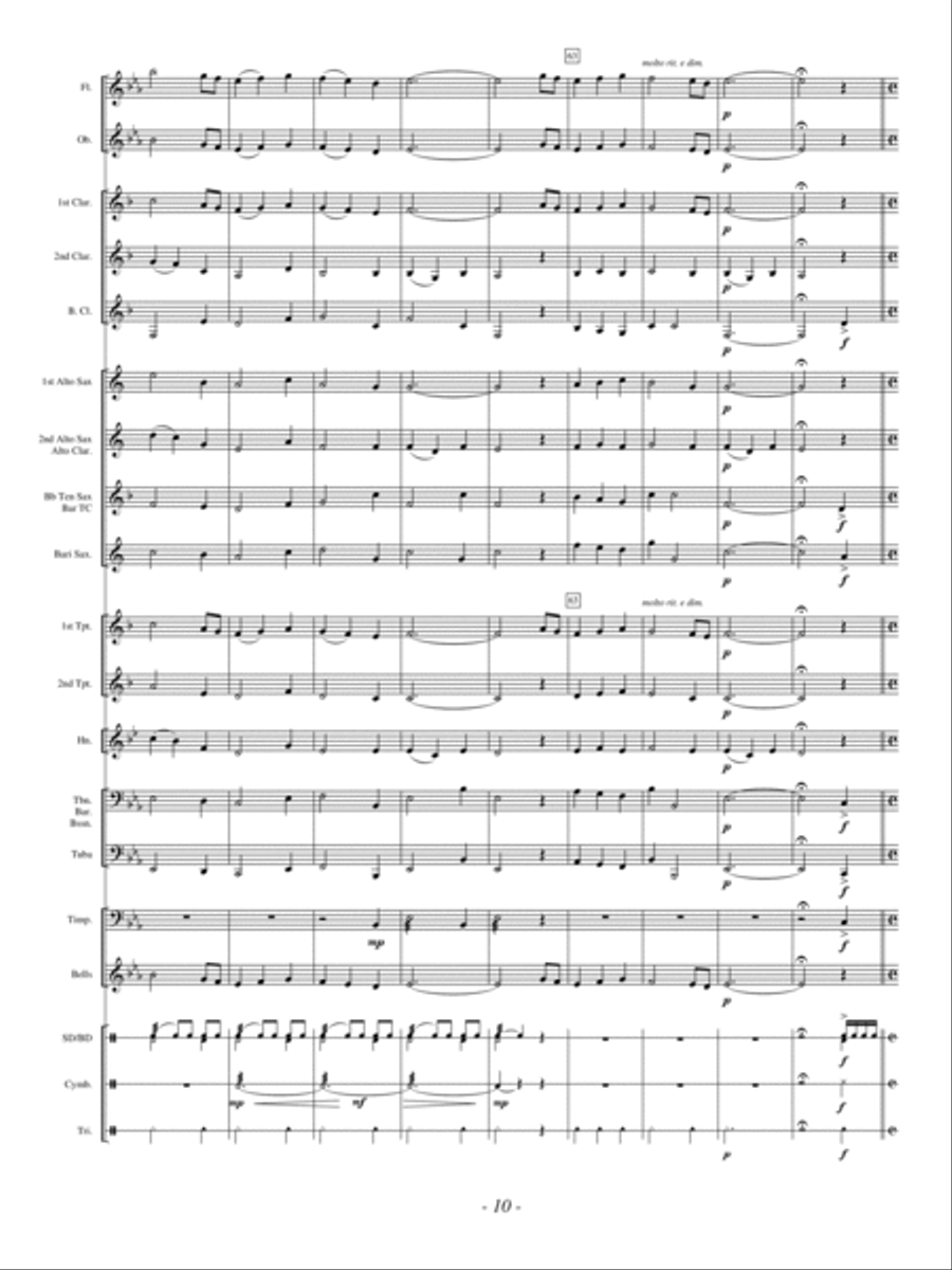 Beyond the Stars Concert Band scores gallery preview page 10